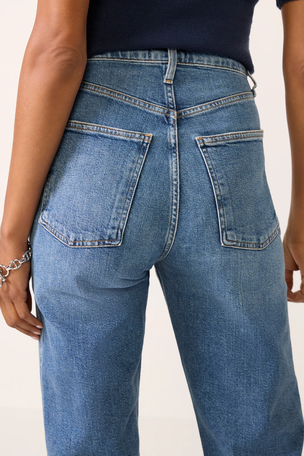 90s Pinch Waist Long Straight Jean - Image 3