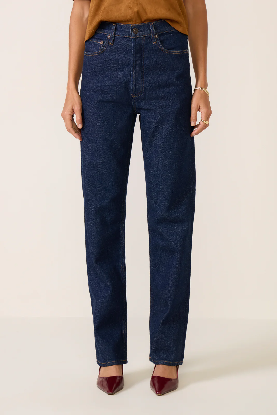 90s Pinch Waist Long Straight Jean - Image 5