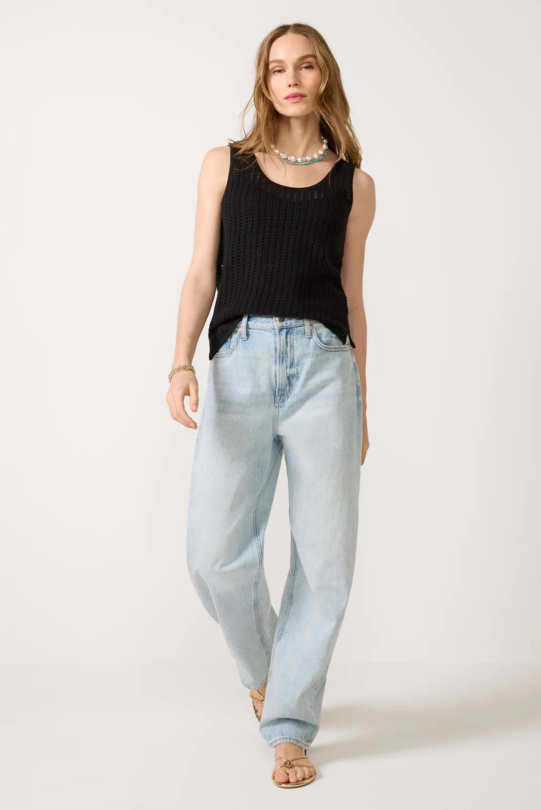 Ainsley Crochet Mesh Tank - Image 2