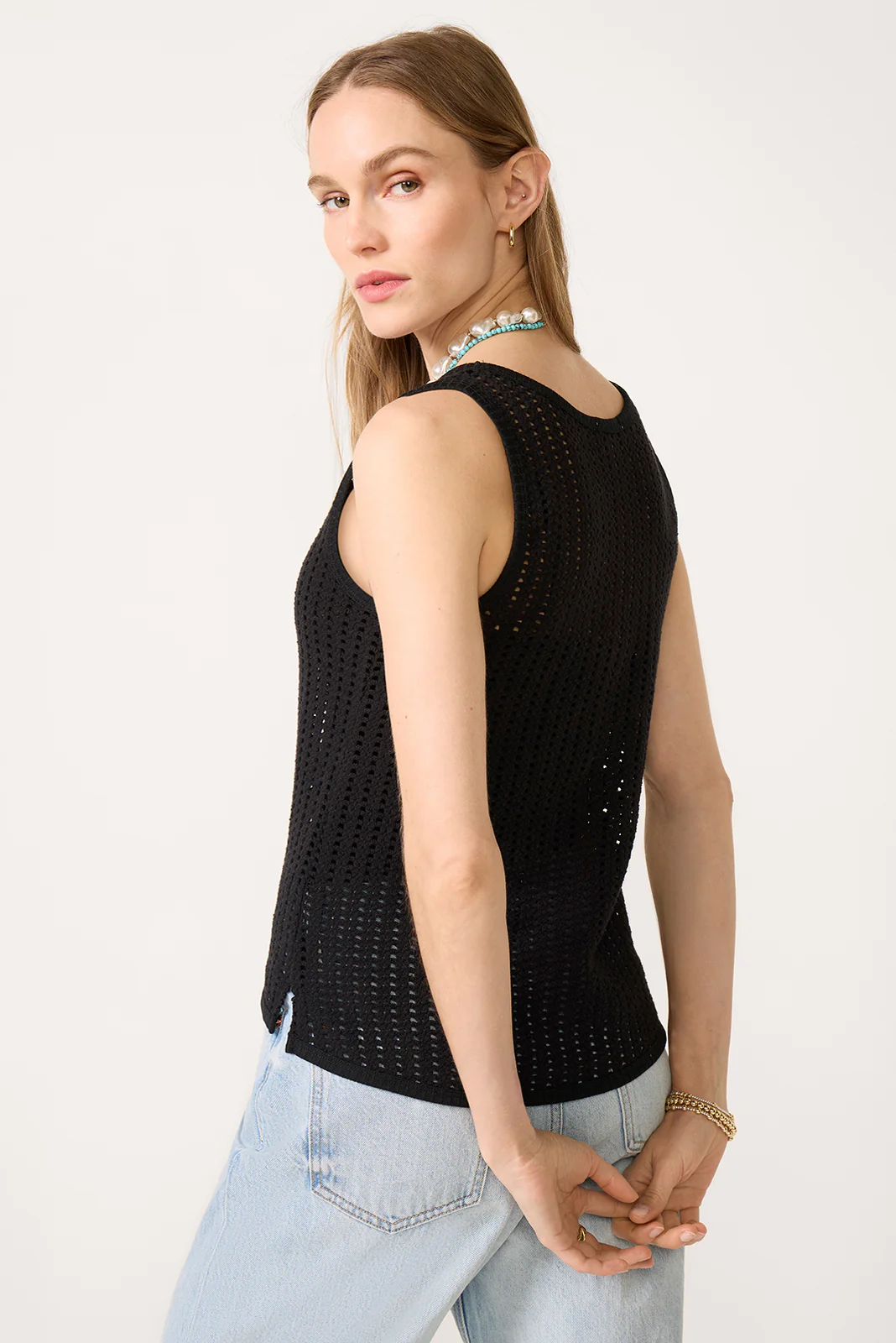 Ainsley Crochet Mesh Tank - Image 4