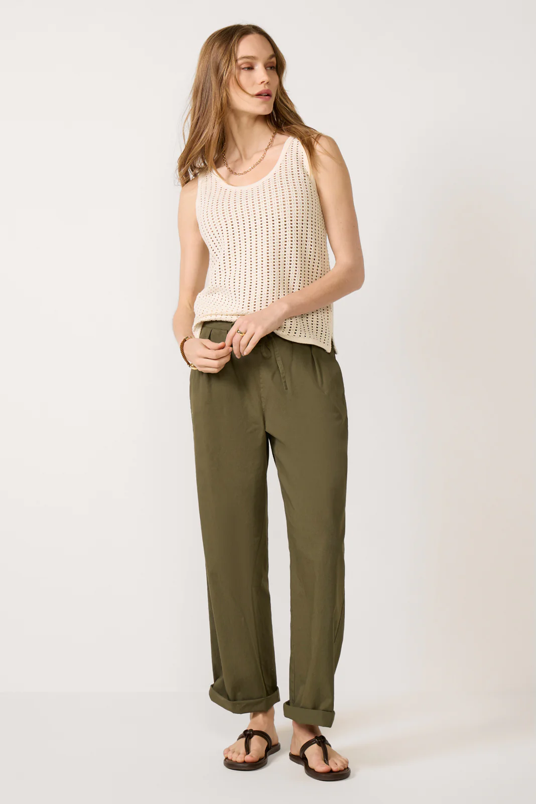 Ainsley Crochet Mesh Tank - Image 2
