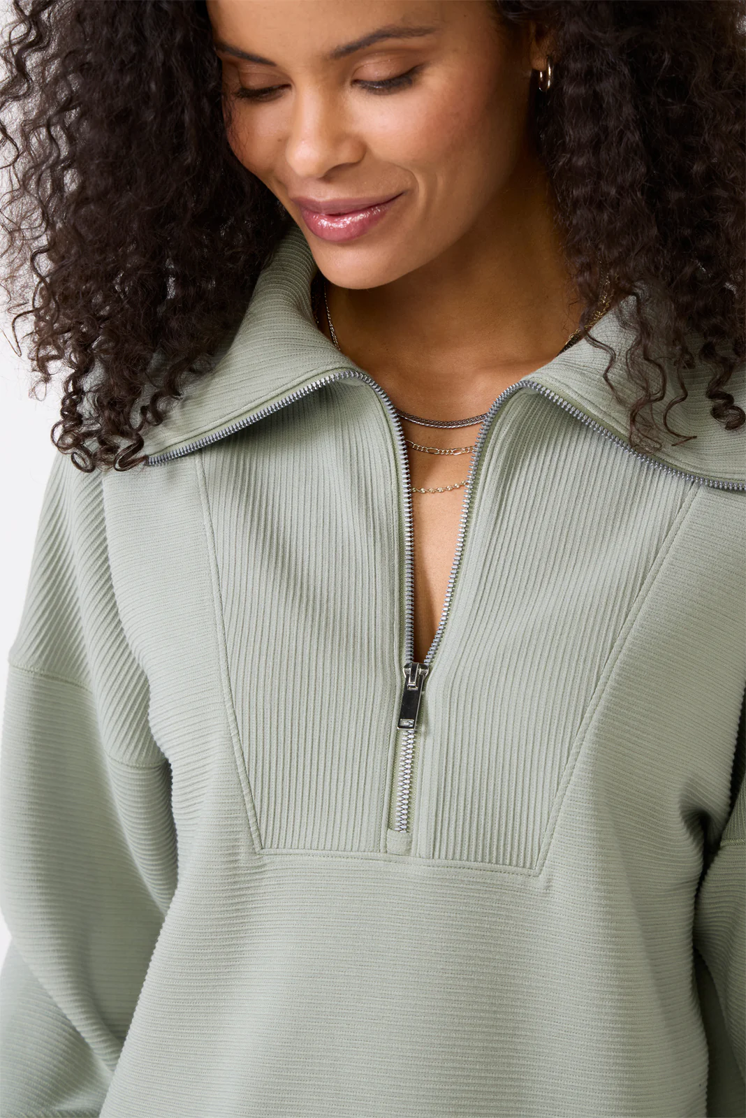 AirEssentials French Rib Half Zip Sweatshirt - Image 3