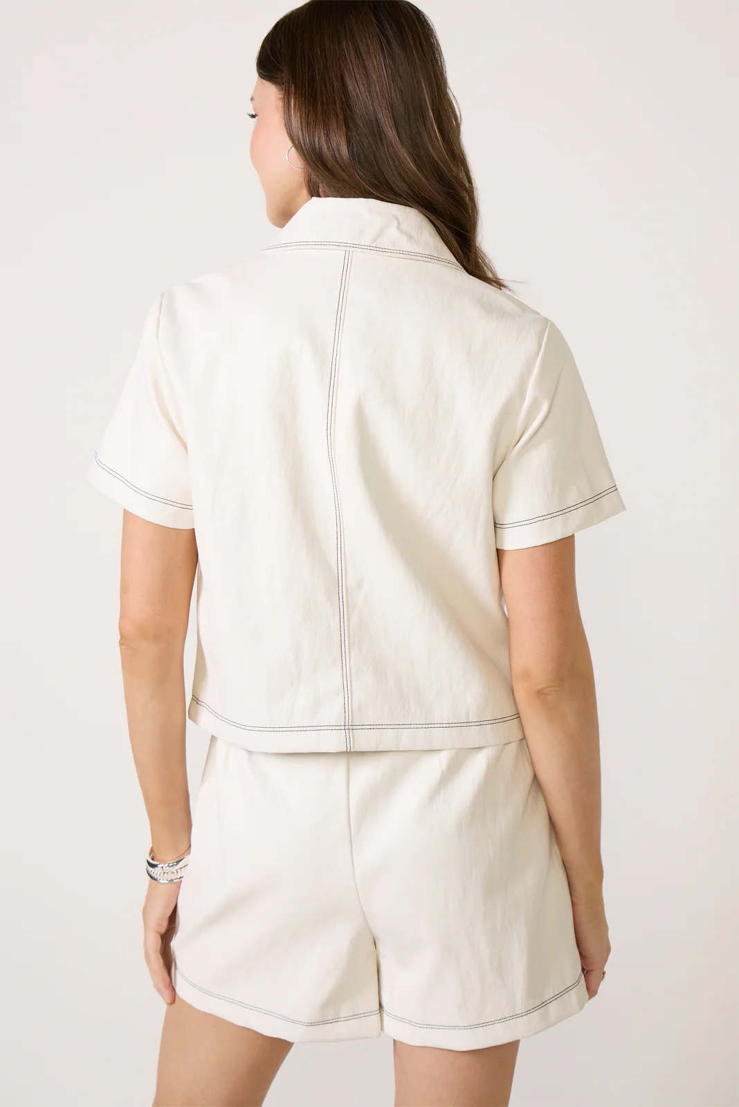 Allison Faux Leather Shacket - Image 4