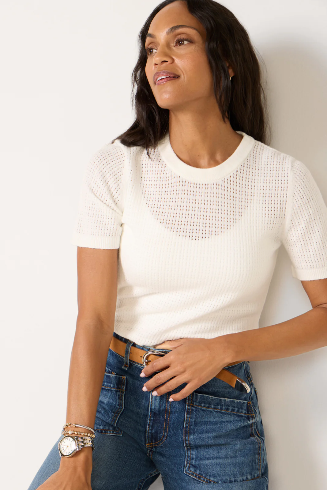 Amanda Pointelle Tee - Image 3