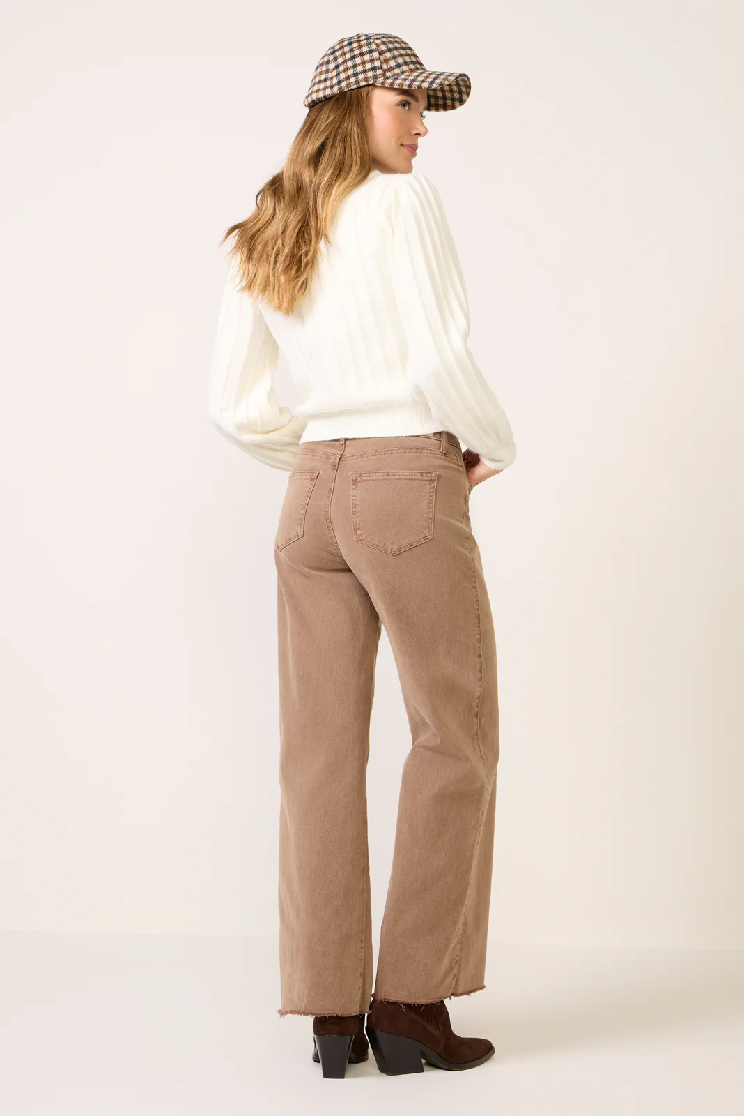 Anessa 31` w Raw Hem Wide Leg Pant - Image 4