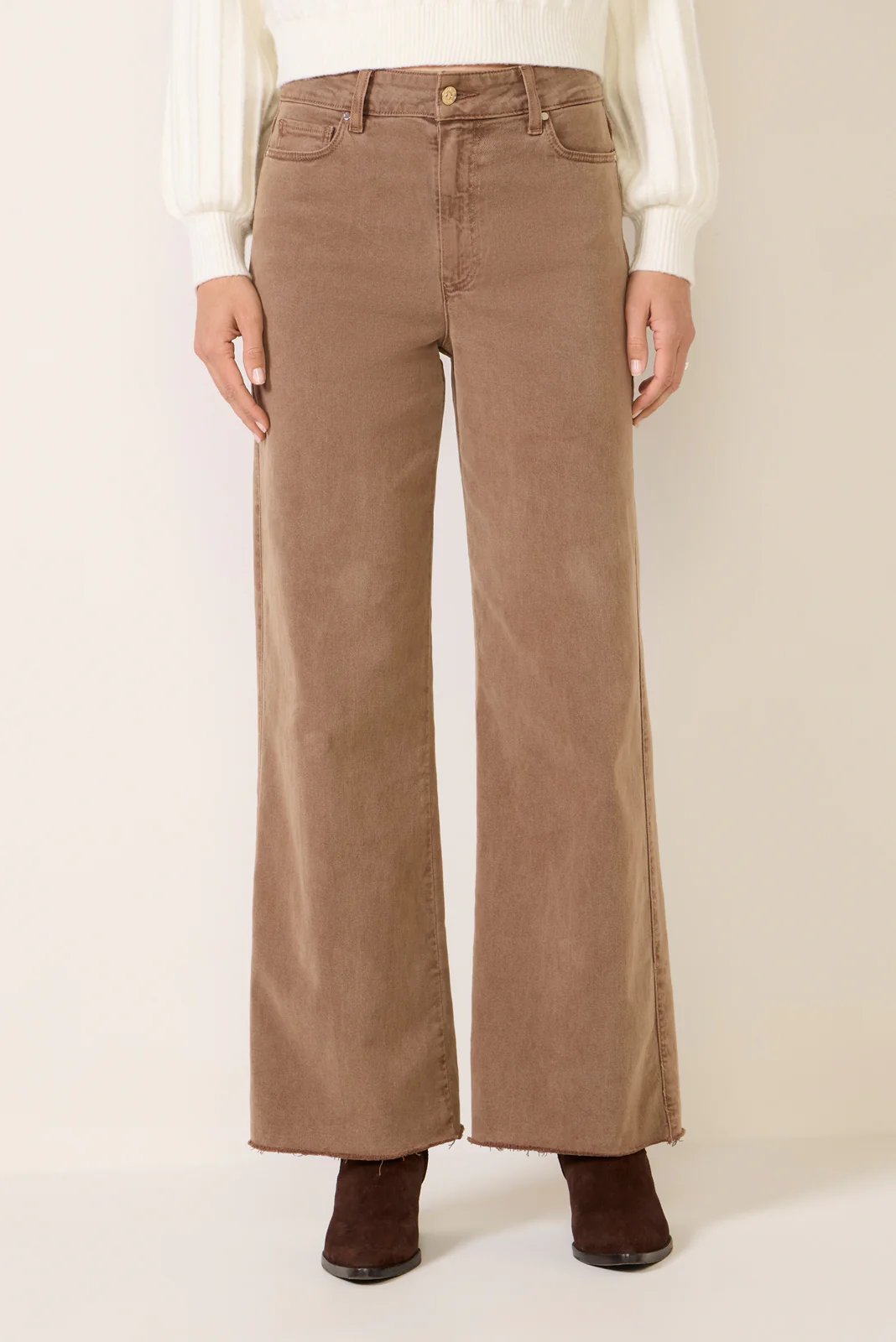 Anessa 31` w Raw Hem Wide Leg Pant - Image 6