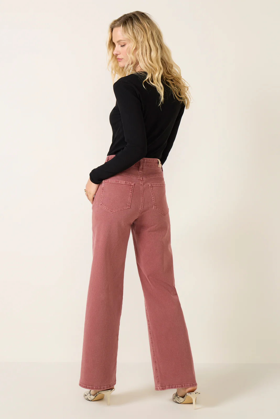 Anessa W/ Front Yoke Wide Leg 31` Jean - Image 4