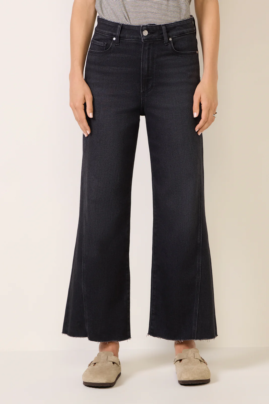Anessa w Twisted Outseam Panel Wide Leg Jean - Image 6