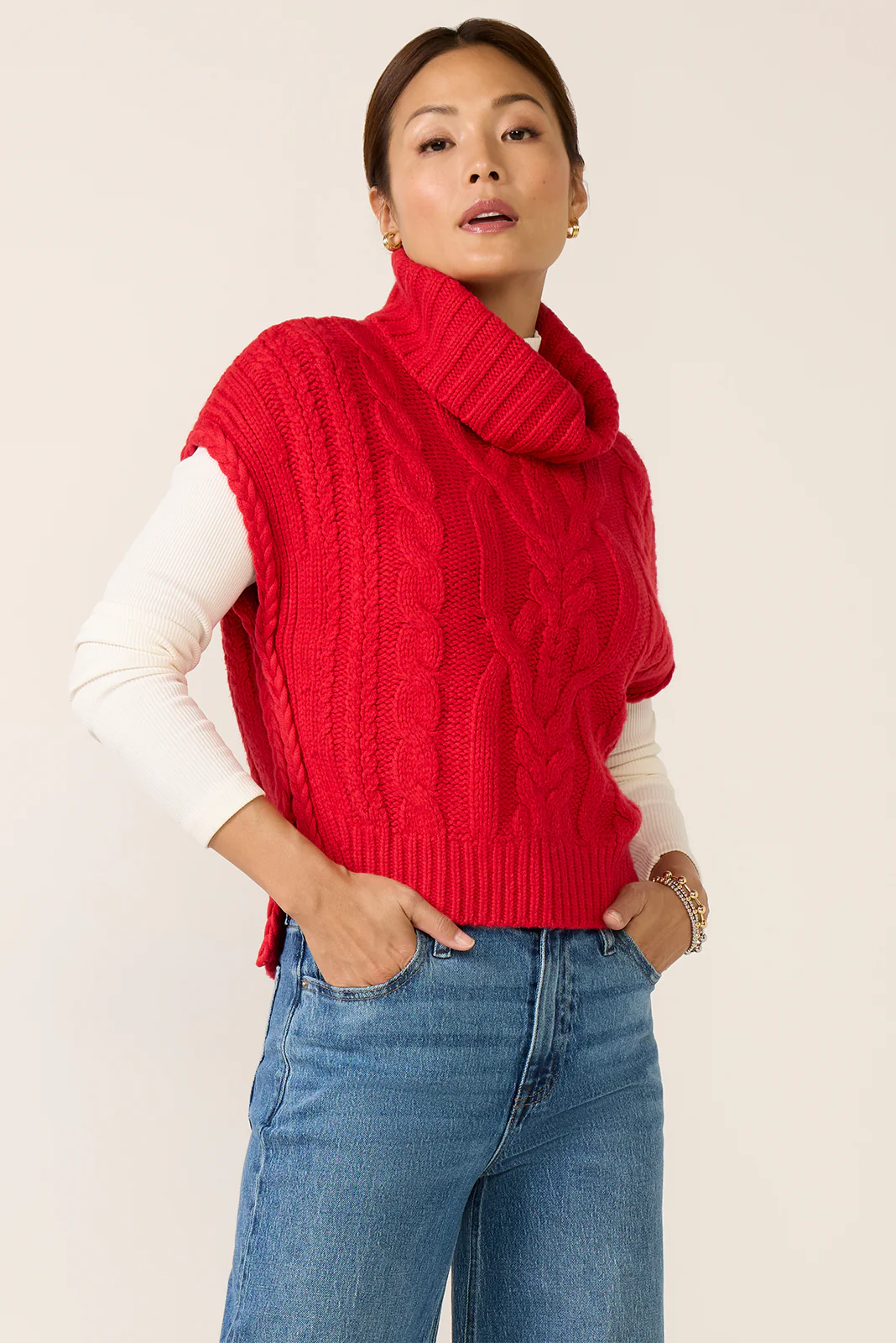 Angelica Cable Trim Vest - Image 5