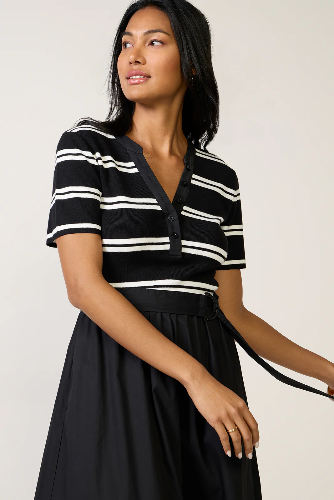 Anika Twofer Henley Midi Dress - Image 6