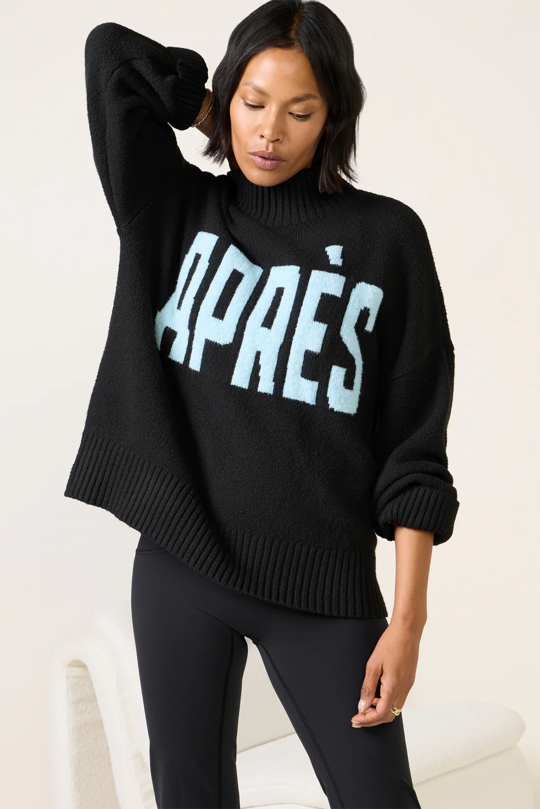 Apres Intarsia Mockneck Sweater - Image 3