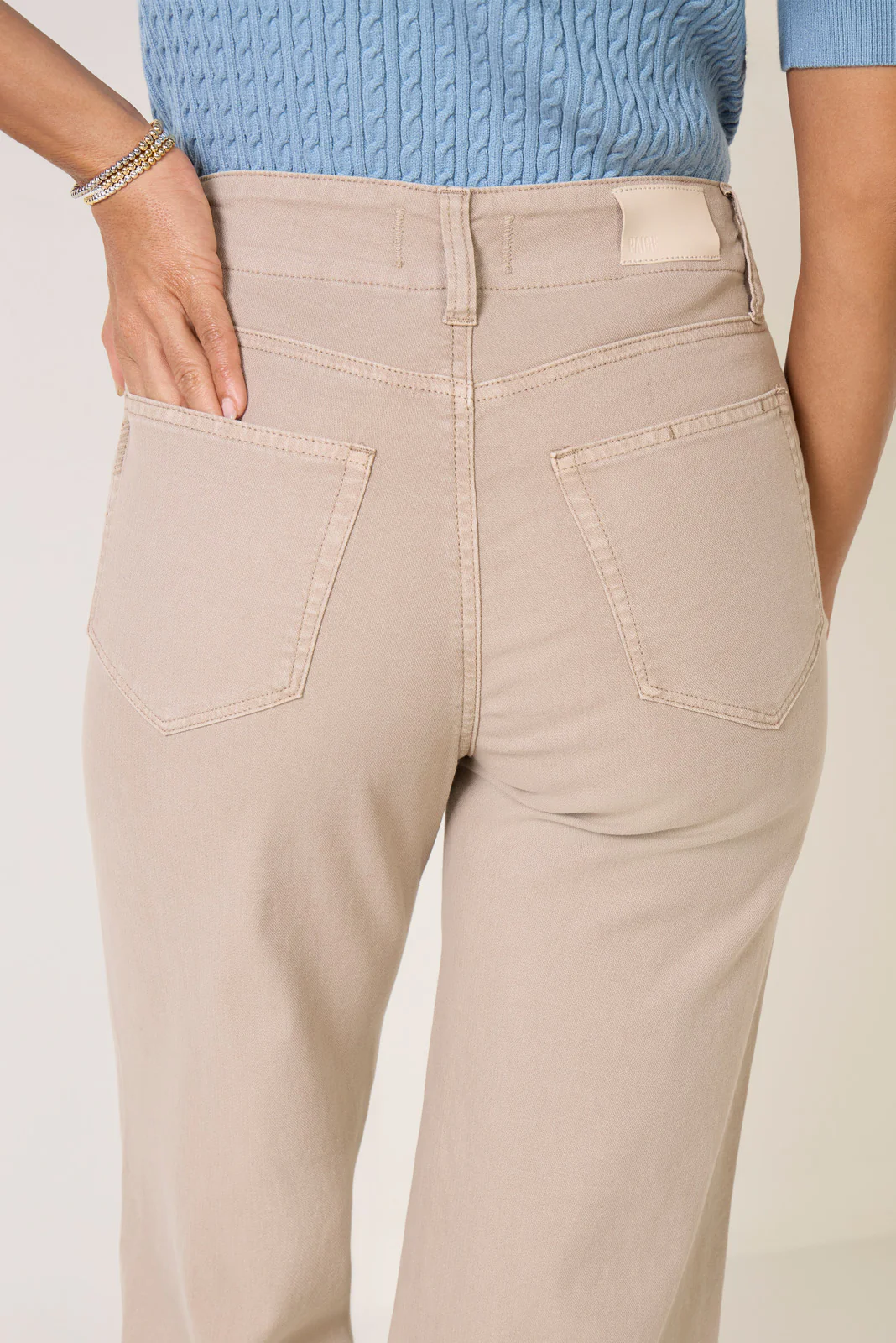Ari w/ Waistband Tie Wide Leg Pant - Image 3