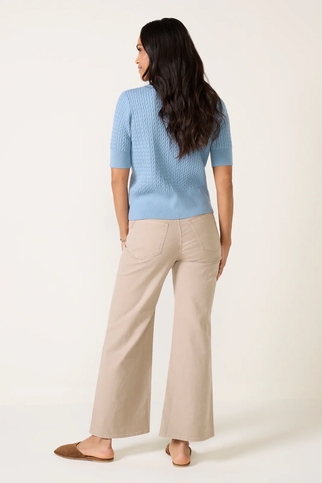 Ari w/ Waistband Tie Wide Leg Pant - Image 4
