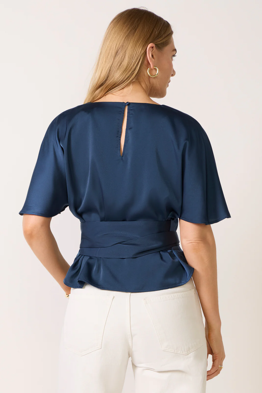 Arlette Tie Back Satin Top - Image 4