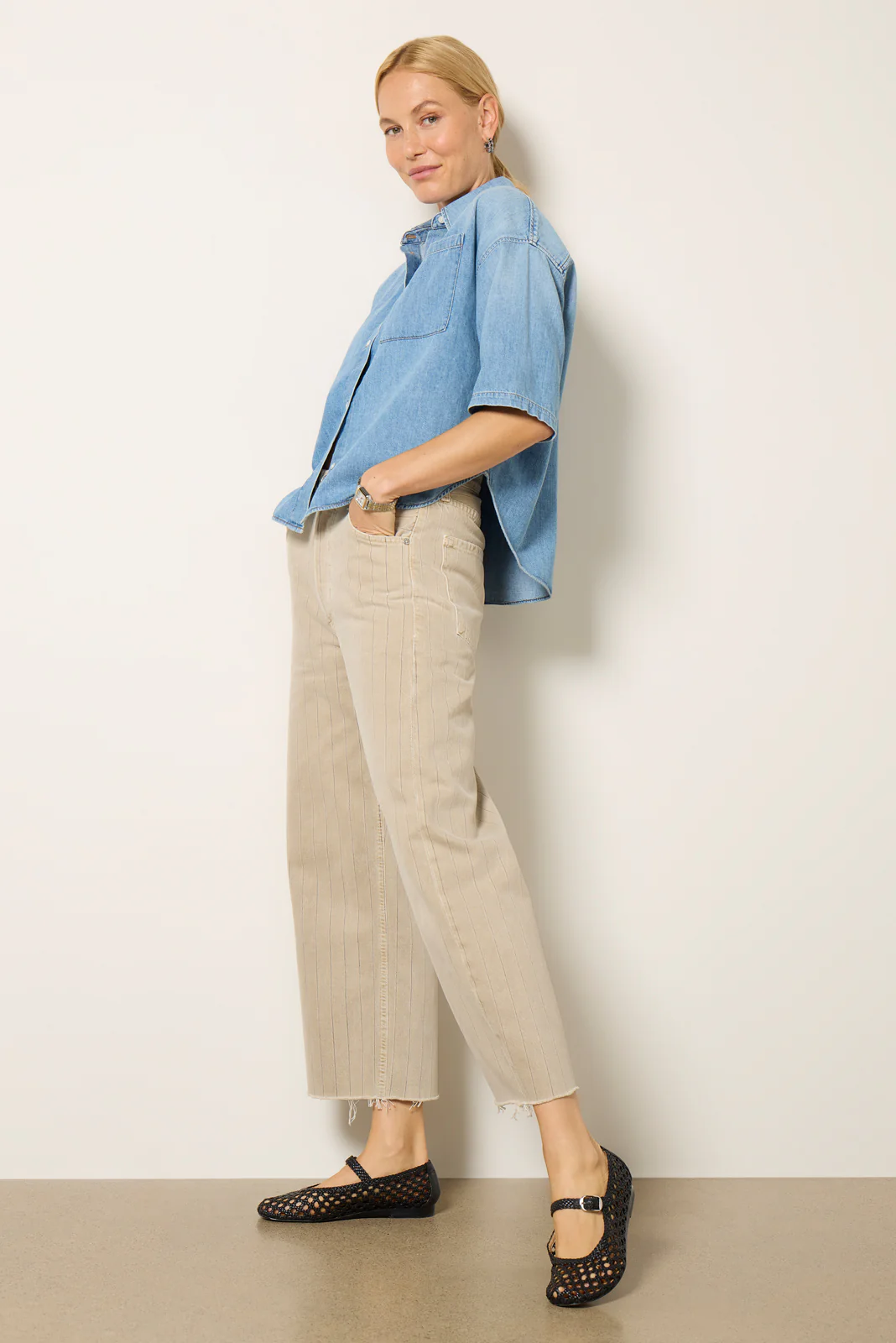 Ayla Raw Hem Crop - Image 6