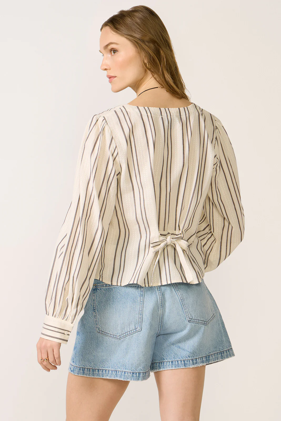 Bailey Button Stripe Blouse - Image 4
