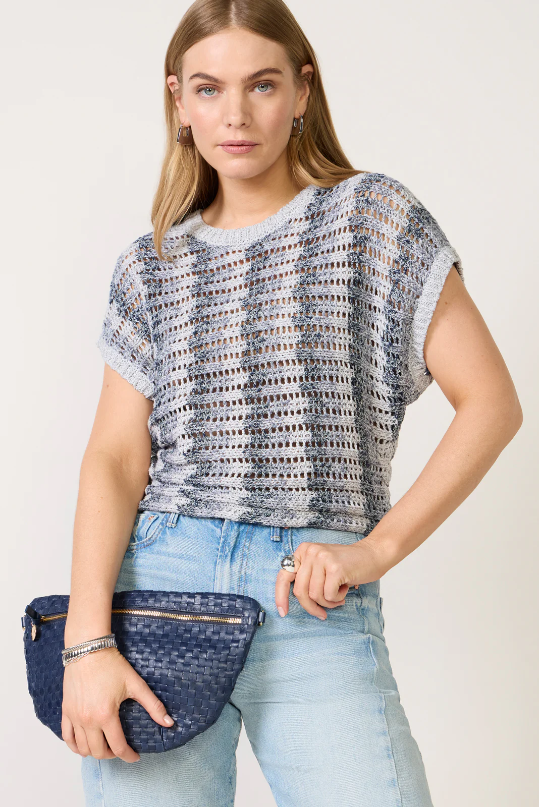 Ballast Crochet Stripe Top - Image 3