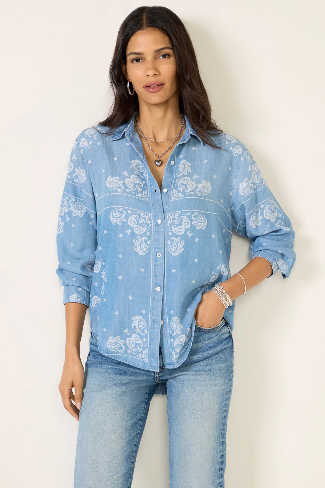 Bandana Print Shirt