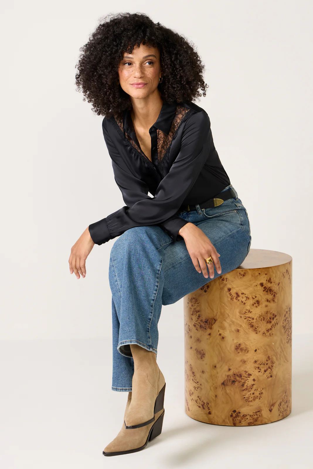 Bella Lace Trim Shirt - Image 2