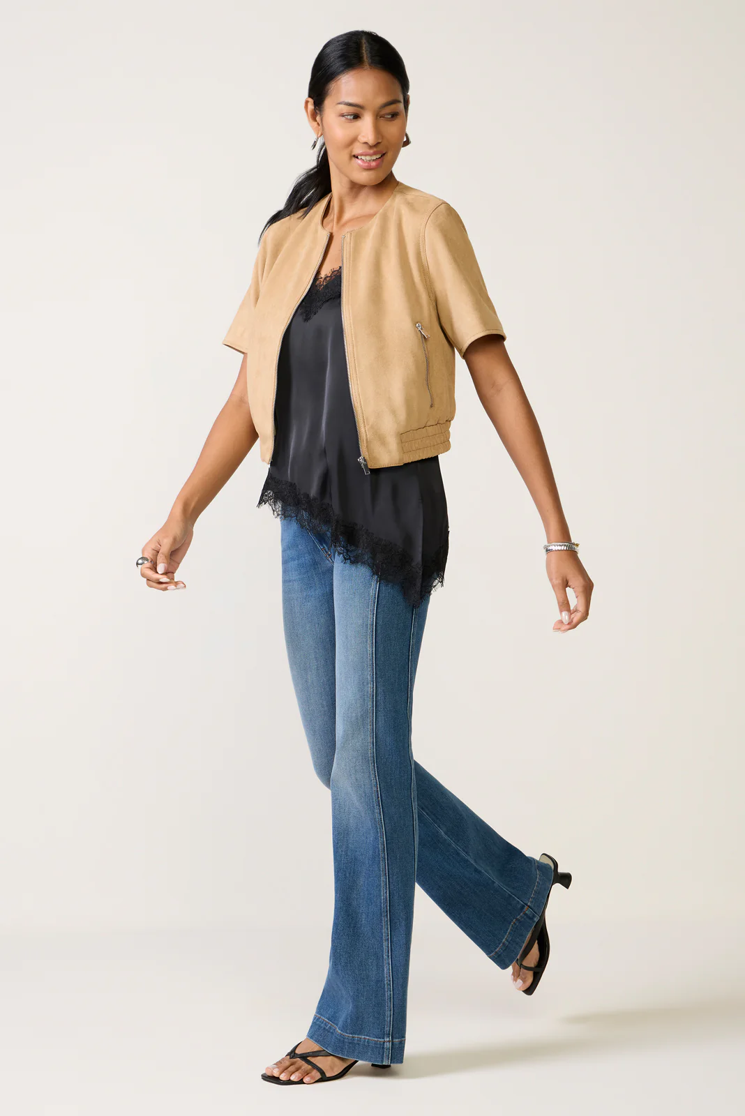 Billie Faux Suede Bomber - Image 2