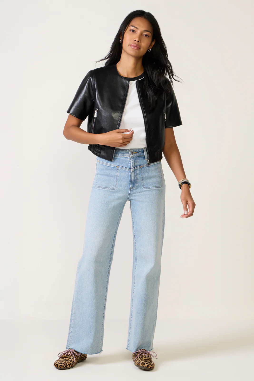 Billie Leather Bomber - Image 2