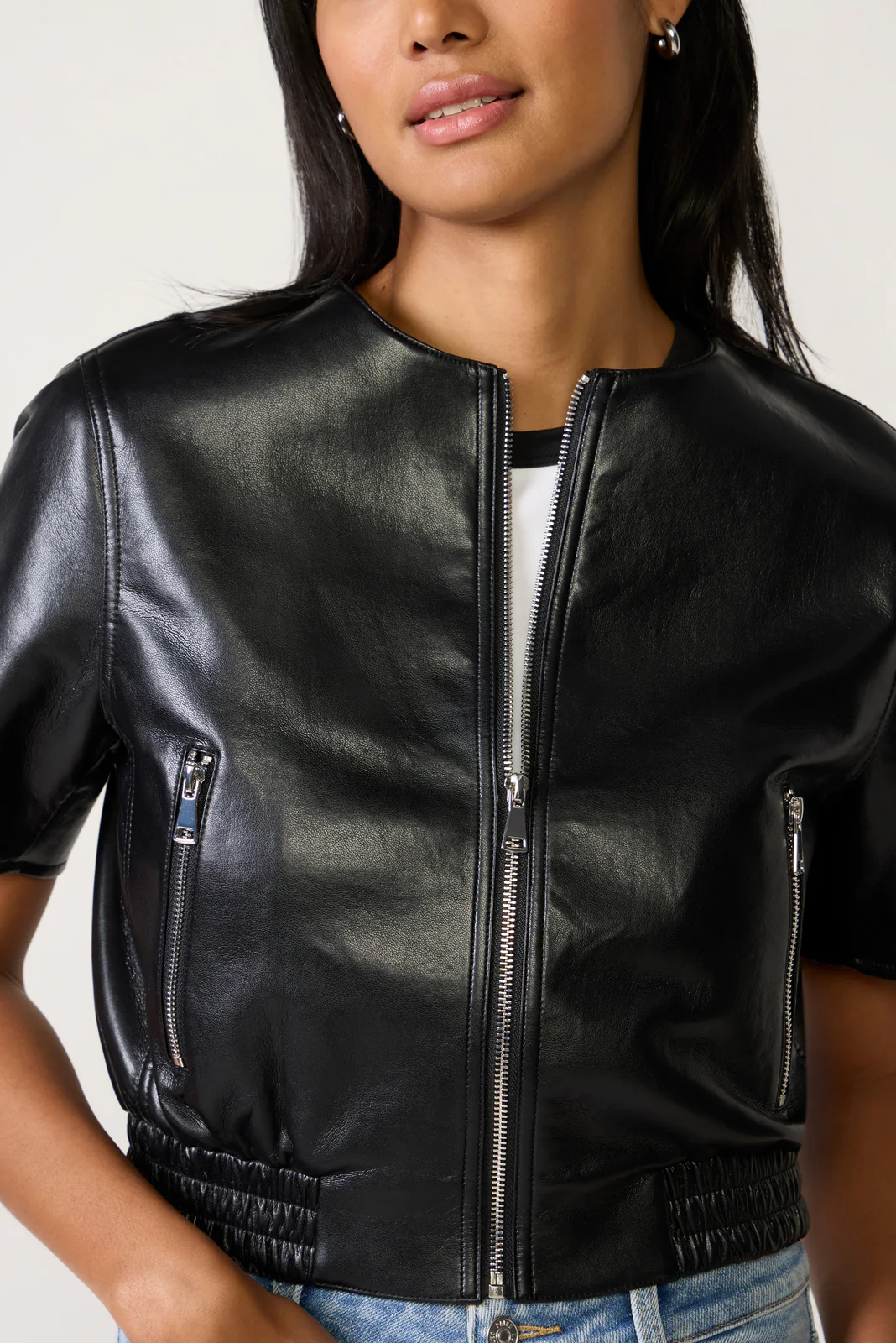 Billie Leather Bomber - Image 5