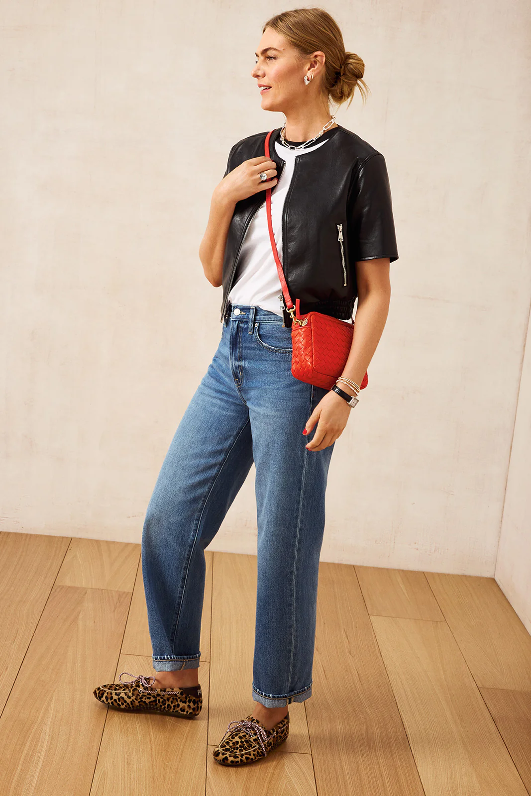 Billie Leather Bomber - Image 7