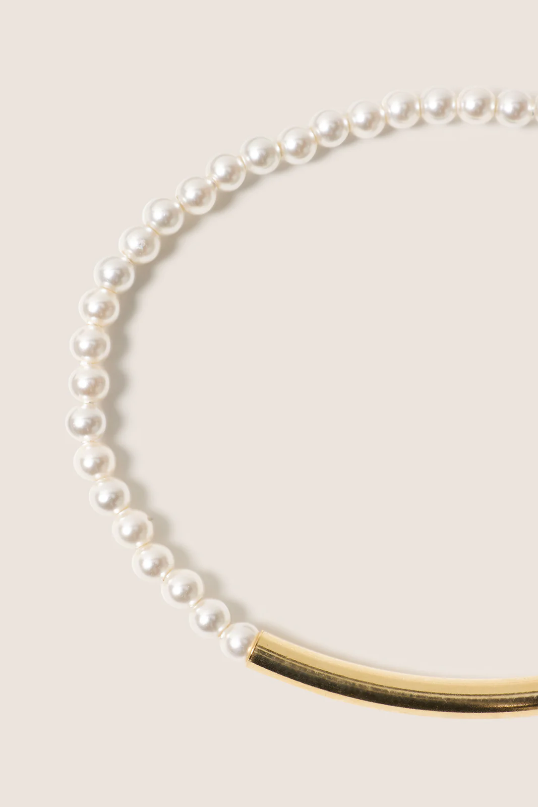Bliss Bar Smooth Pearl 3mm Bracelet - Image 2
