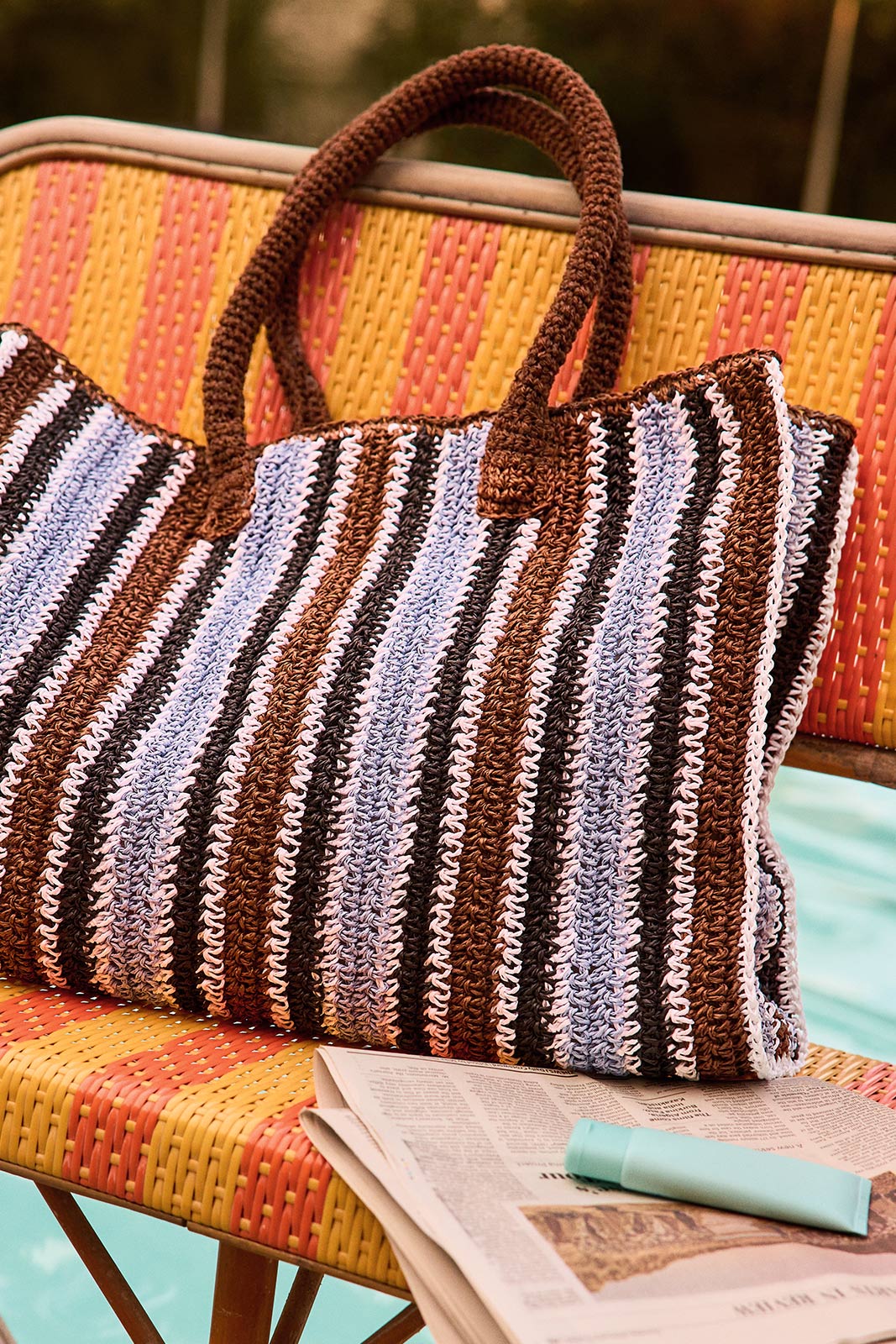 Brandi Raffia Tote - Image 5
