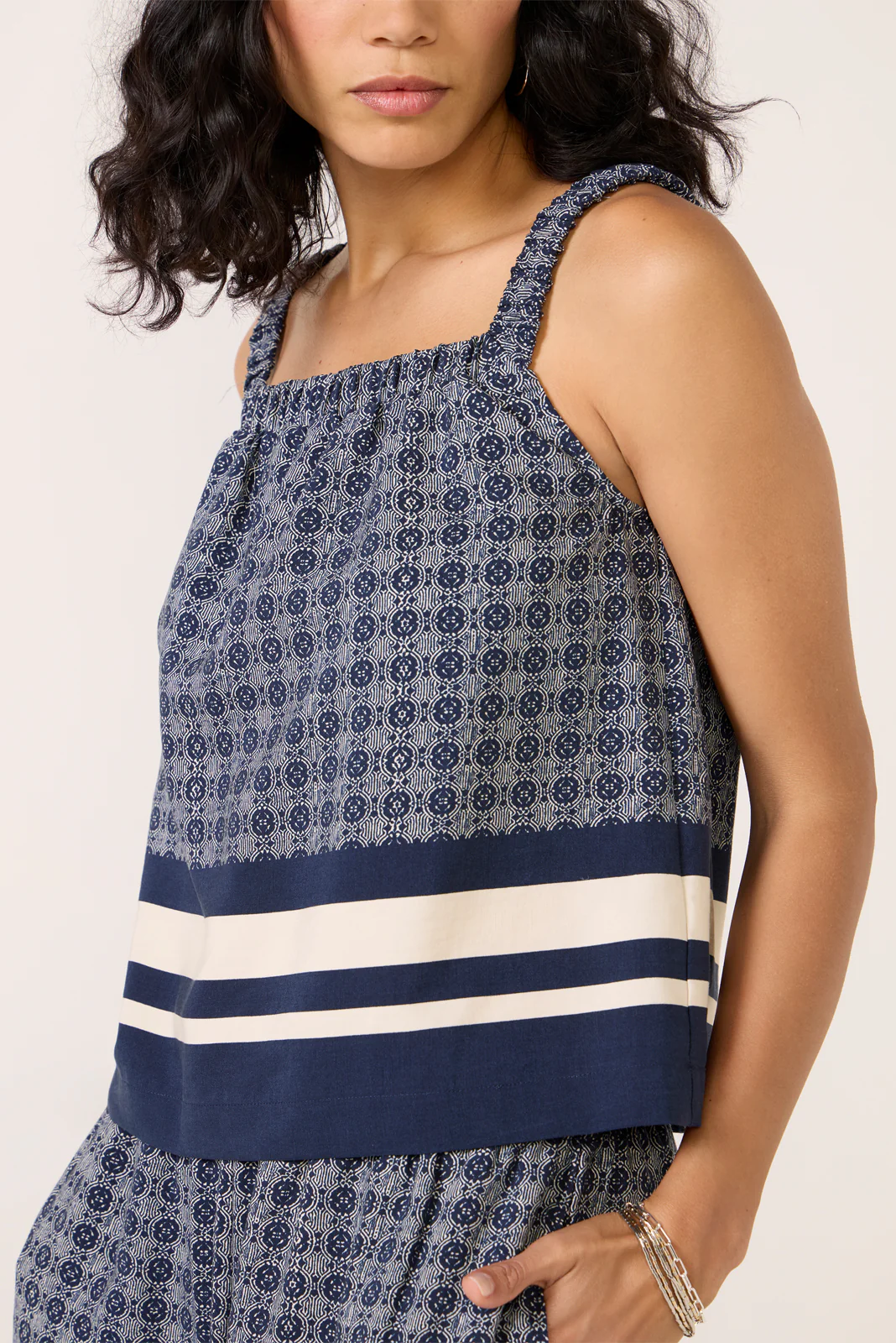 Bria Tile Print Cami - Image 3