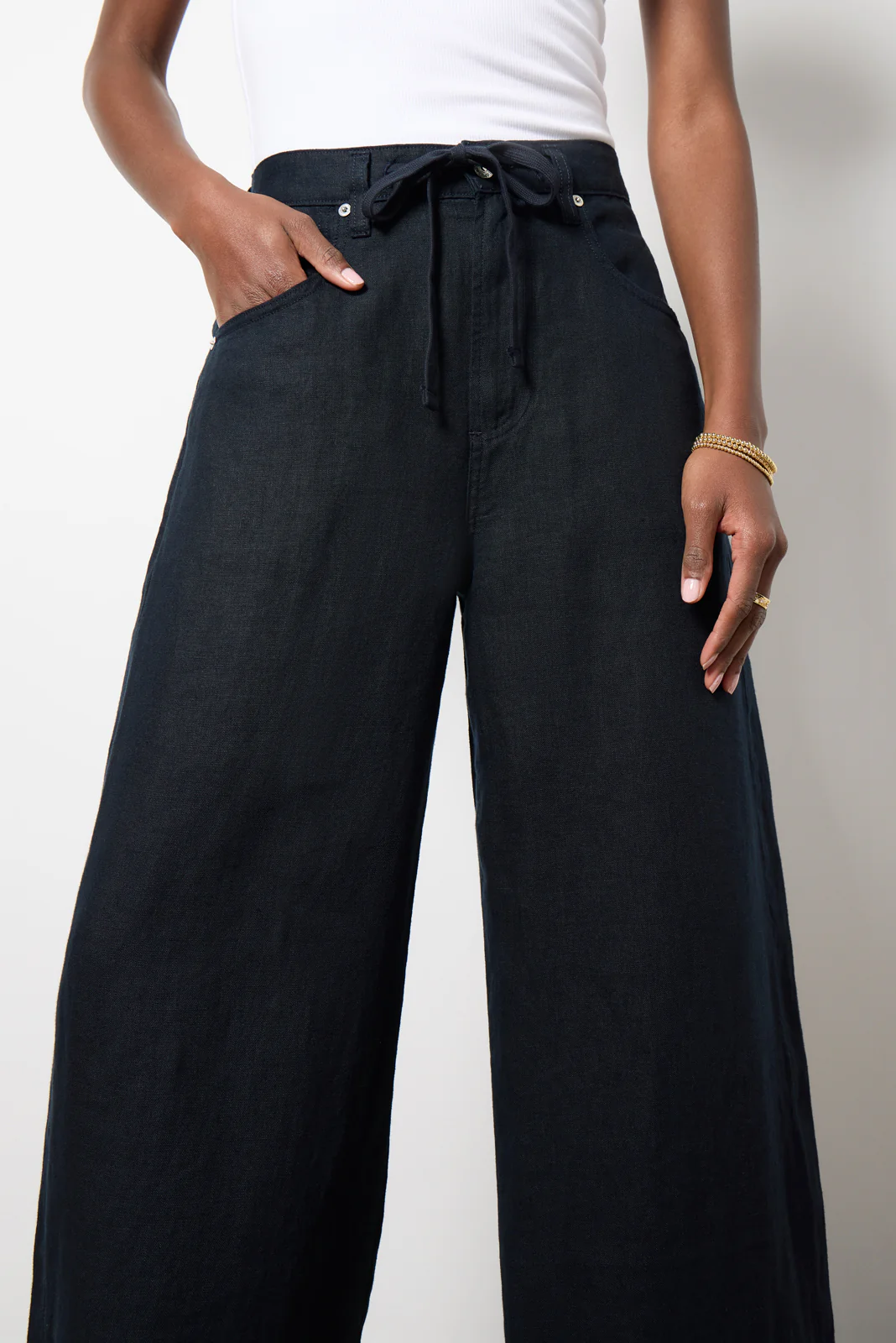 Brynn Drawstring Linen Pant - Image 2