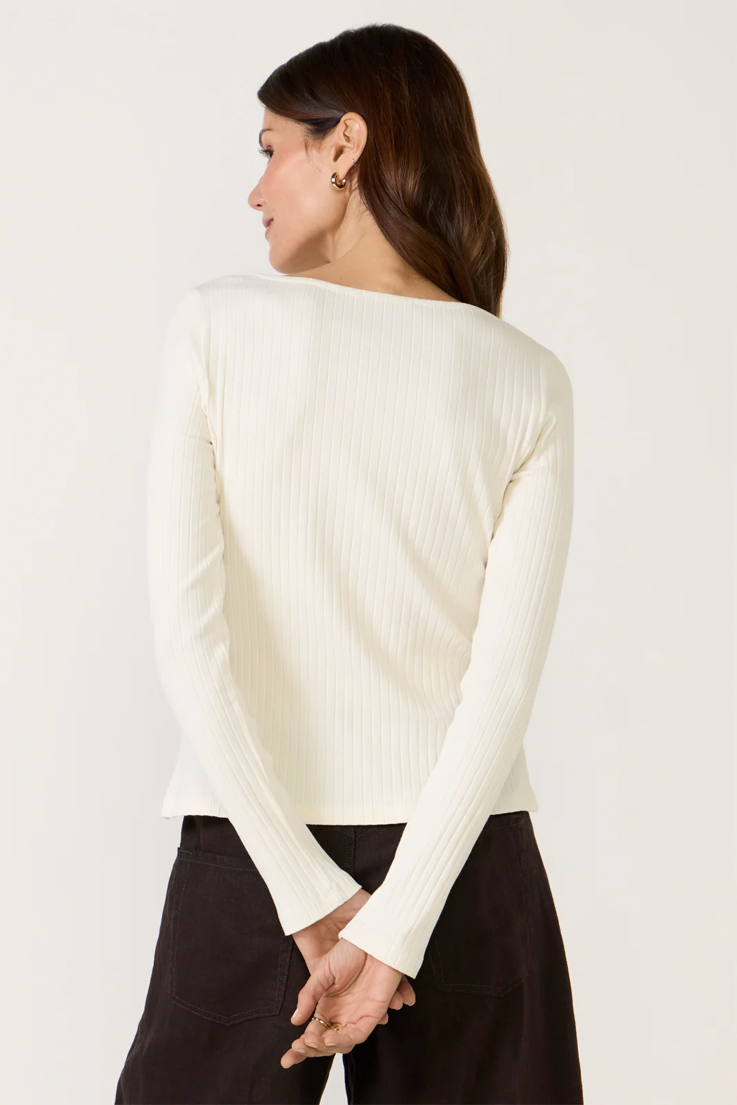 Button Front Rib Top - Image 4