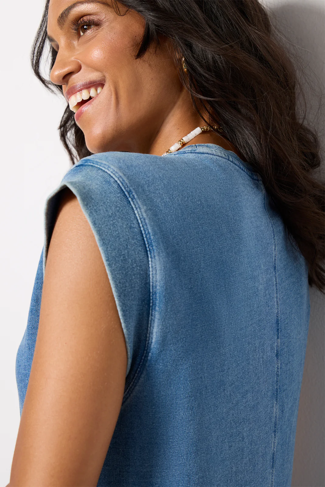 Calabasas Jersey Denim Dress - Image 3