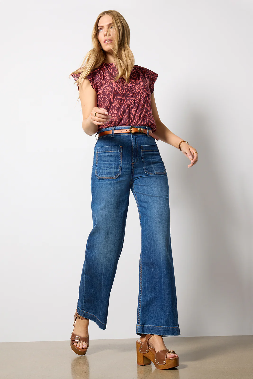 Calista Flutter Sleeve Top - Image 5