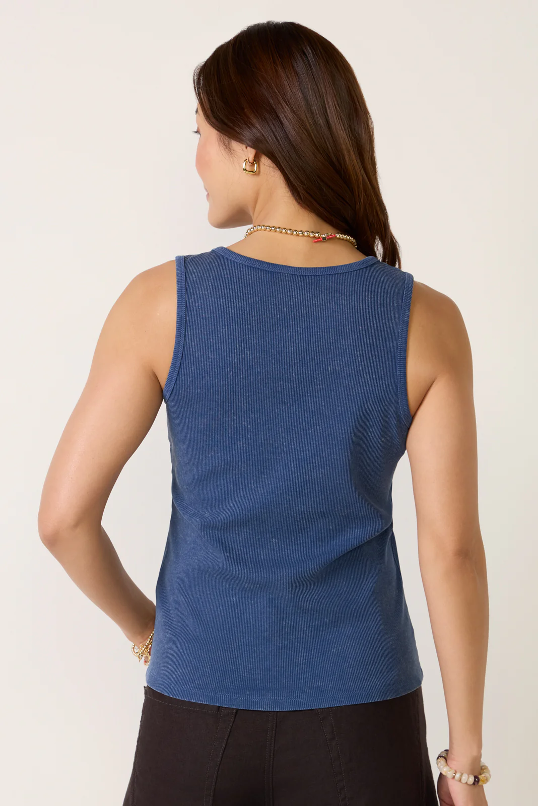 Callan Washed Henley Tank - Image 4