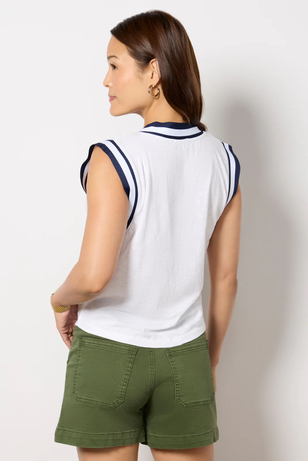 Callie Varsity V Neck Tank - Image 4