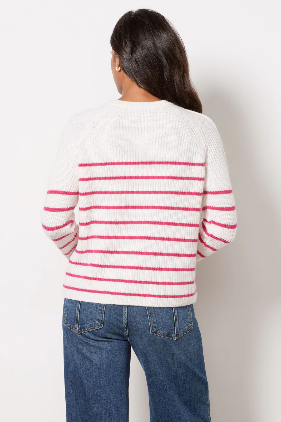 Campbell Cashmere Stripe Pullover - Image 4