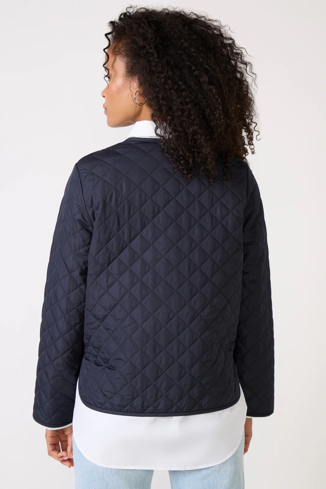 Cashel Collarless Quilted Jacket - Image 4