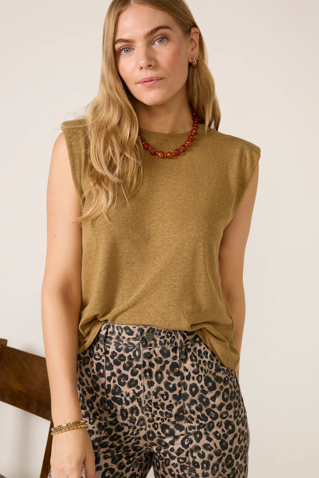 Celine Shoulder Pad Tee - Image 3