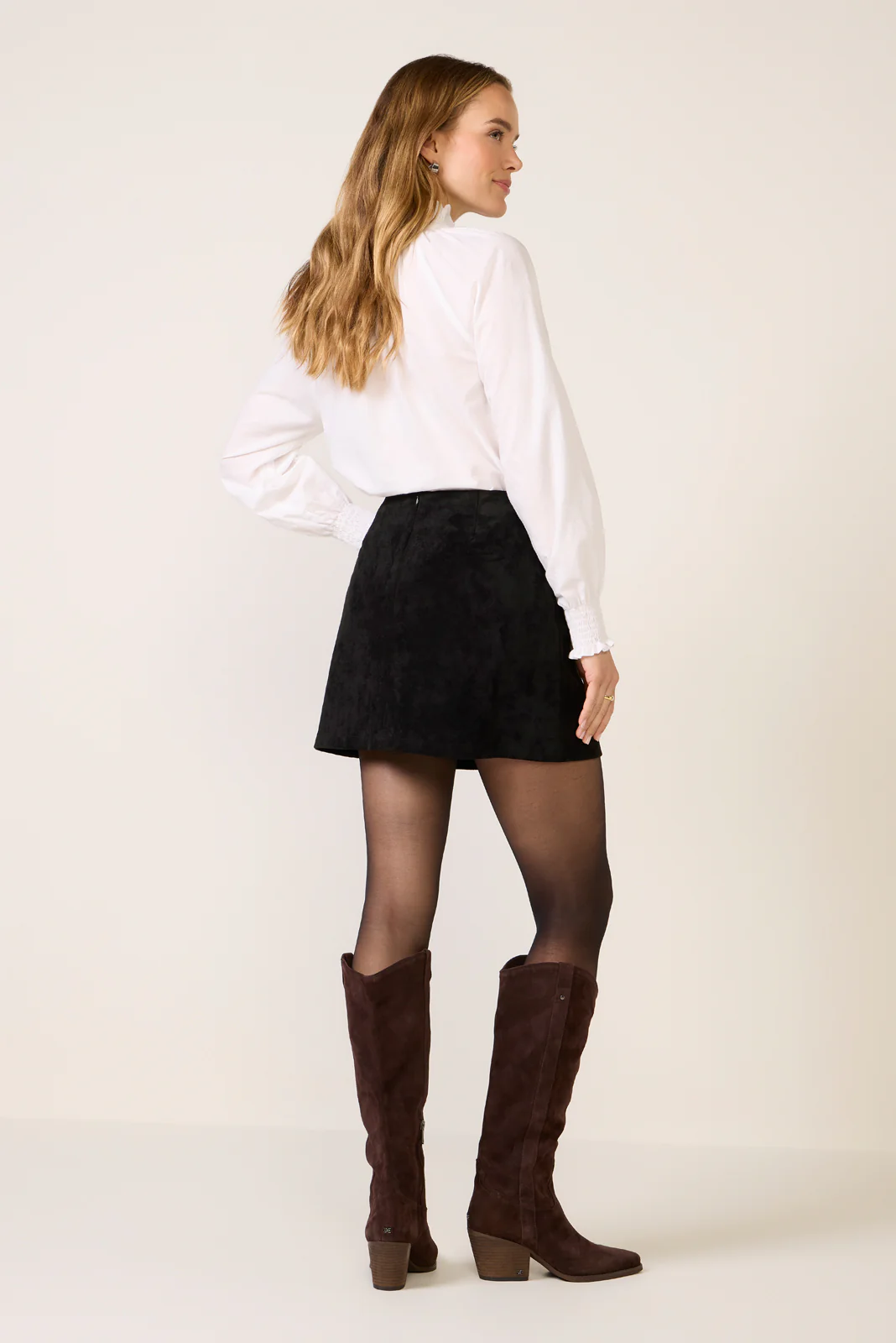 Ciera Suede Mini Skirt - Image 4
