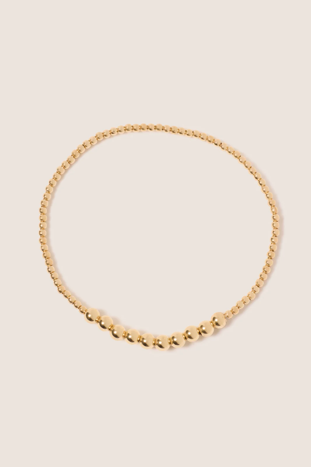 Classic Gold Beaded Bliss 2mm Bead Bracelet