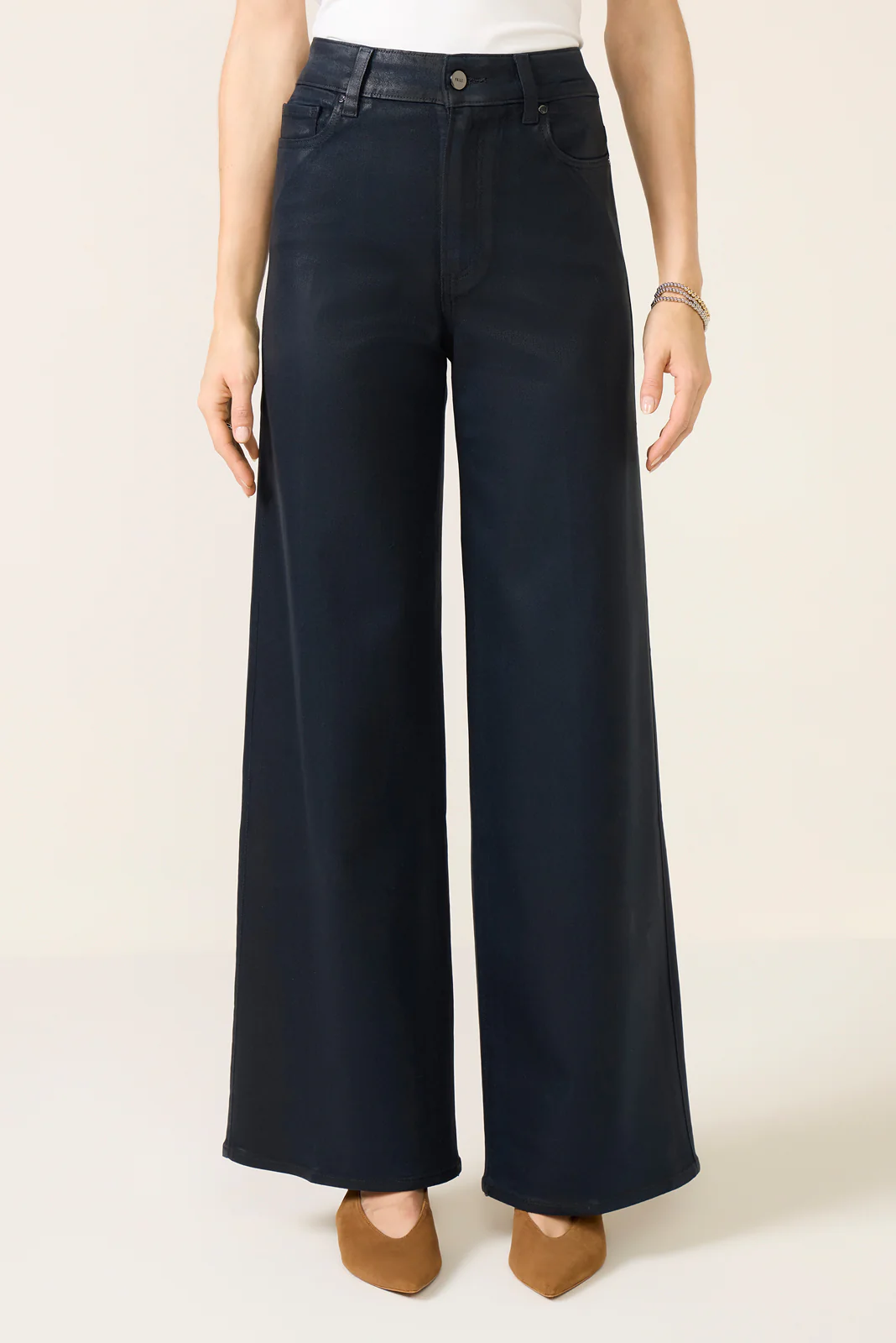 Coated Anessa Wide Leg Pant - Image 5