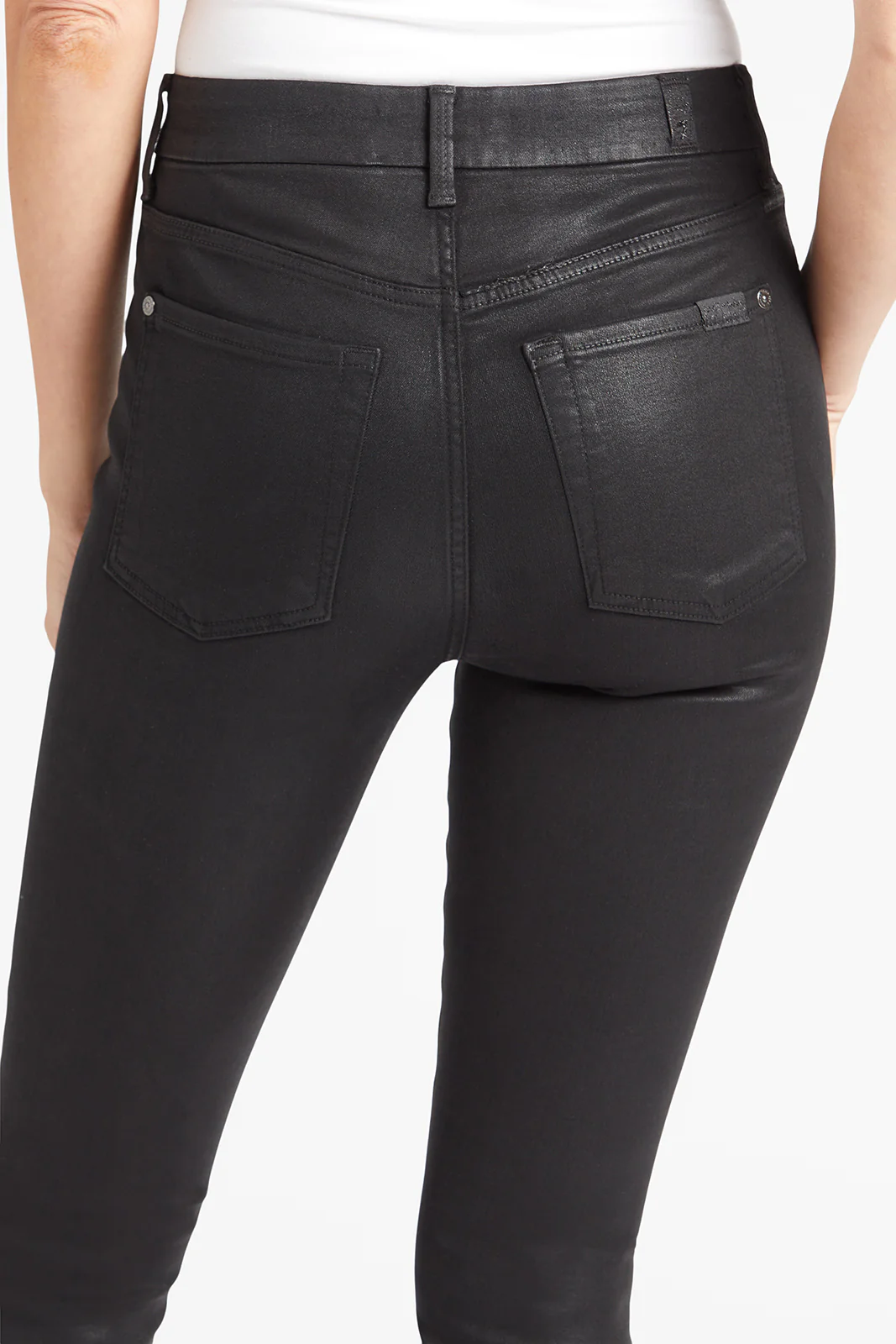 Coated High Waist Ankle Skinny - Image 4