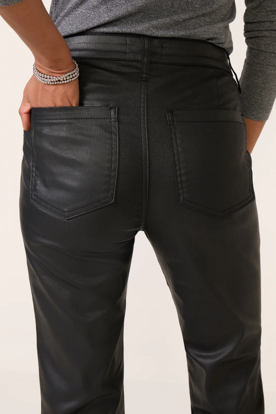 Coated Kelsey w Zip Pant - Image 3