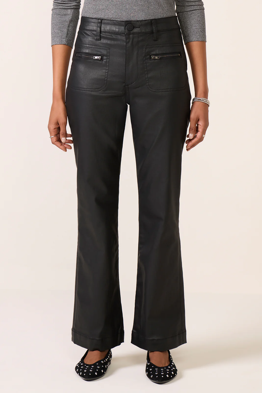 Coated Kelsey w Zip Pant - Image 5