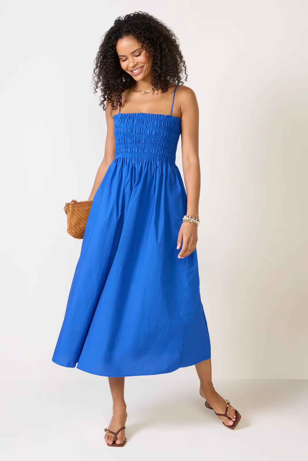 Cornelia Poplin Midi Dress - Image 5