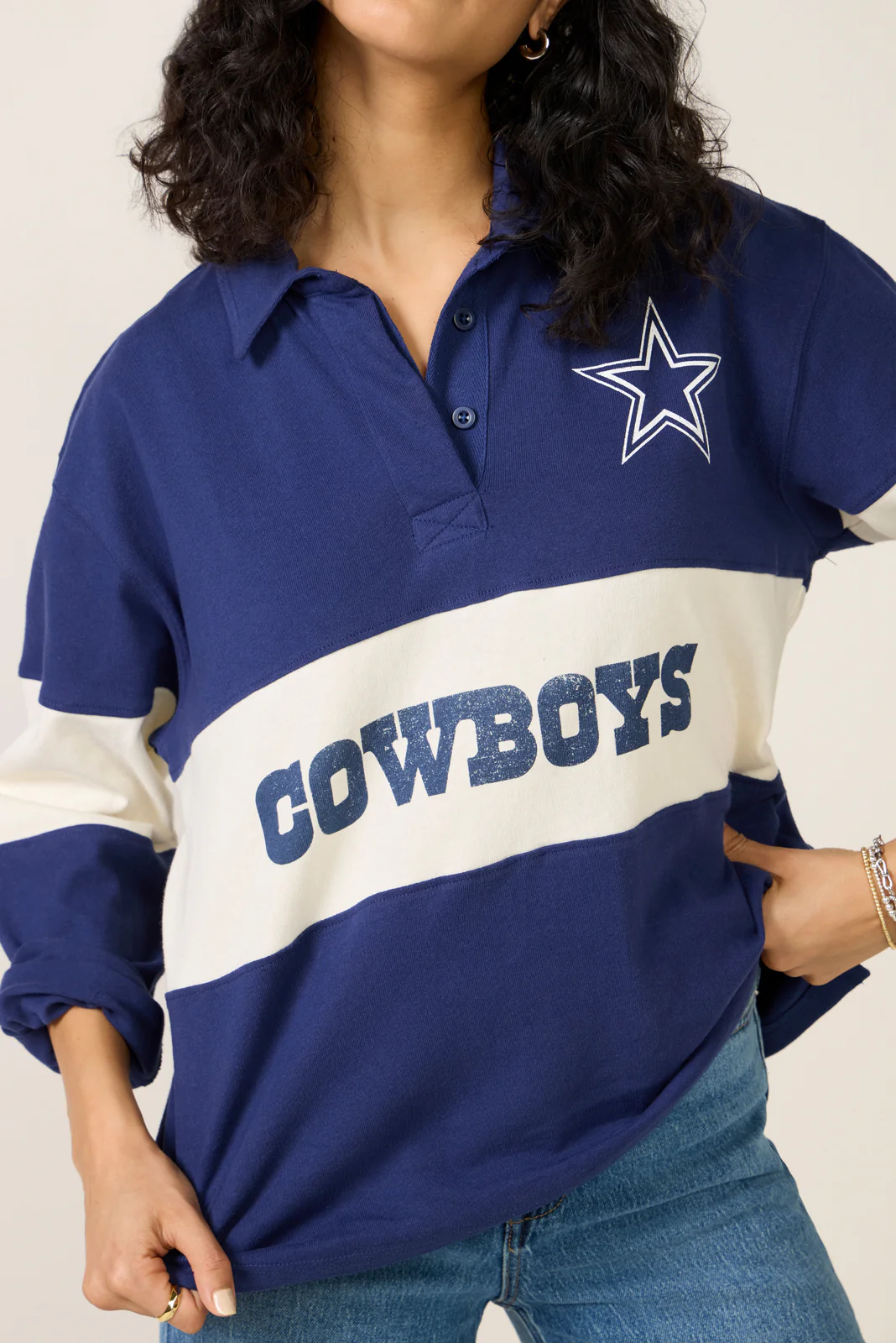Cowboys Long Sleeve Rugby - Image 3