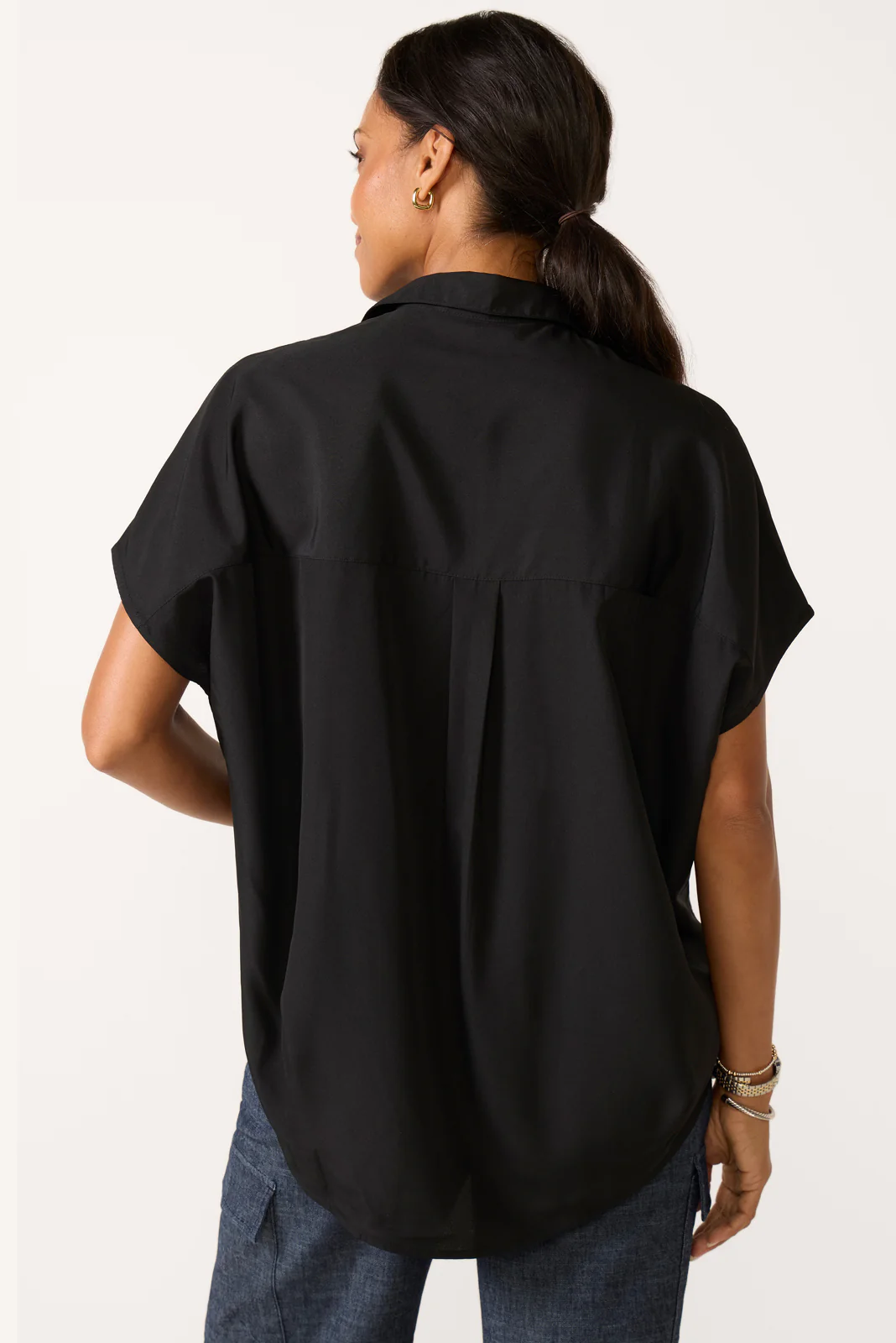 Crepe Short Sleeve Popover - Image 4