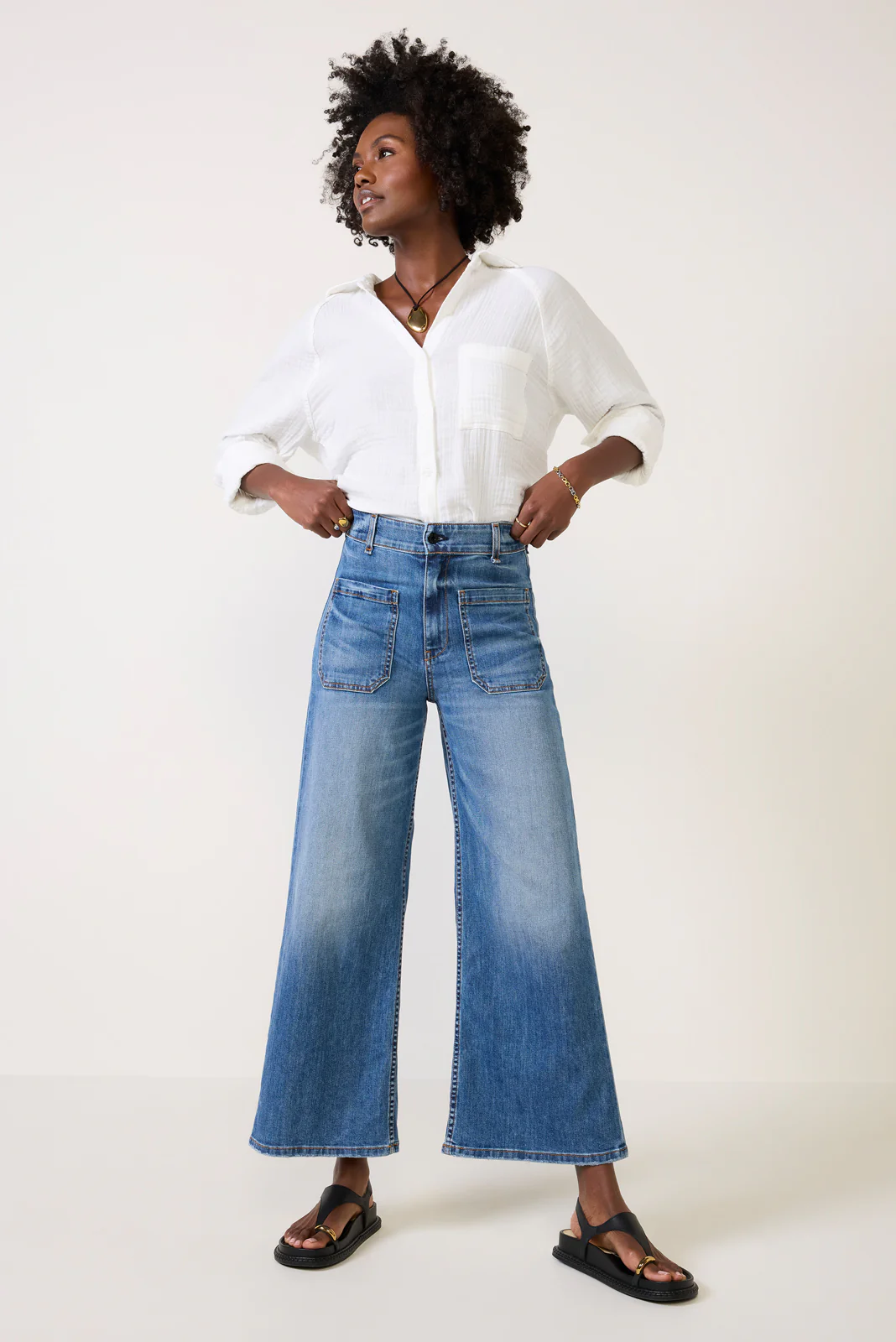 Cropped Sailor Jean - Image 5