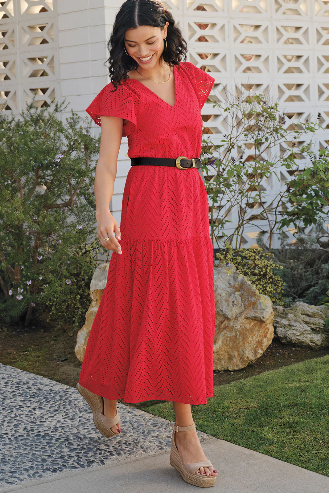 Daisy Eyelet Dress - Image 7